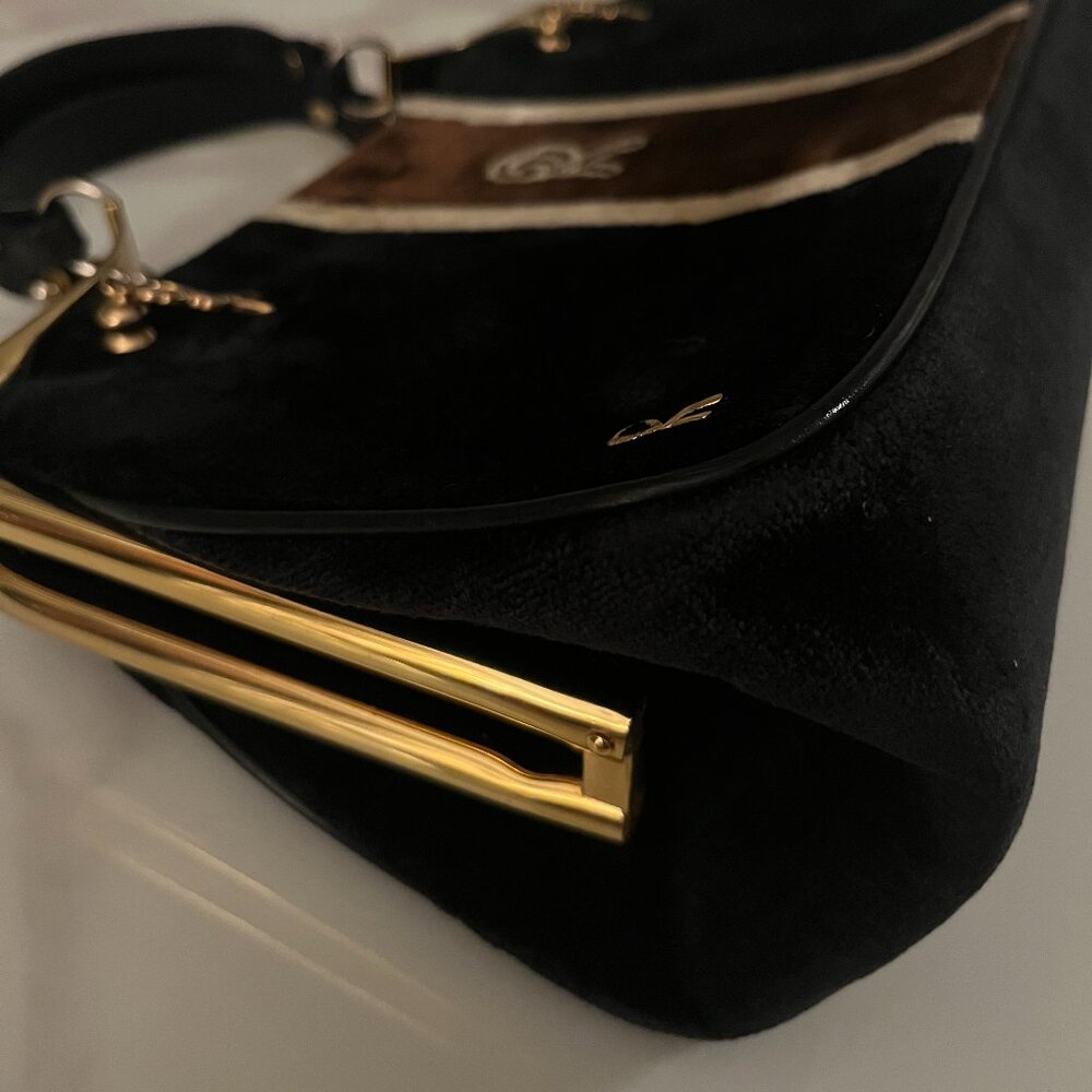 Vintage Roberta di Camerino Bagonghi Velvet Frame Bag - Picture 9 of 15